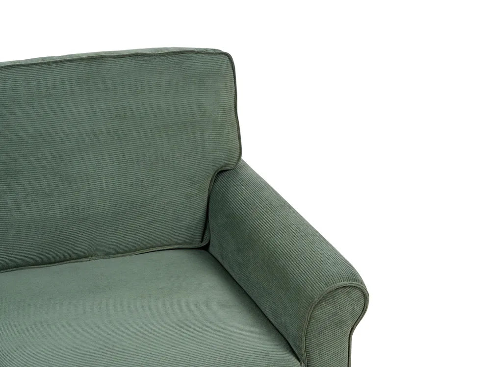 Sofa 2 Seater Corduroy Dark Green Dopely