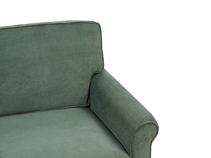 Sofa 2 Seater Corduroy Dark Green Dopely