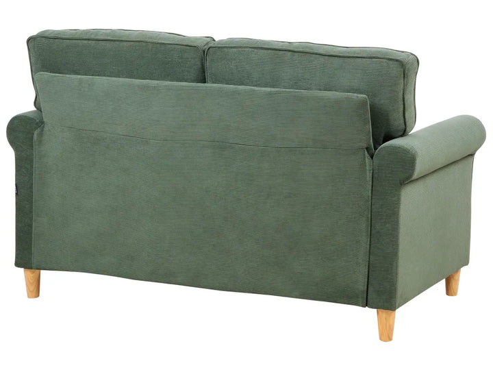 Sofa 2 Seater Corduroy Dark Green Dopely
