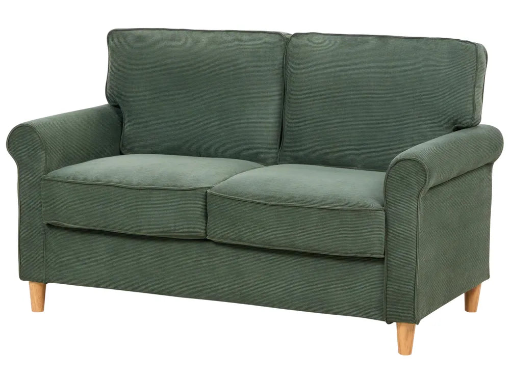 Sofa 2 Seater Corduroy Dark Green Dopely
