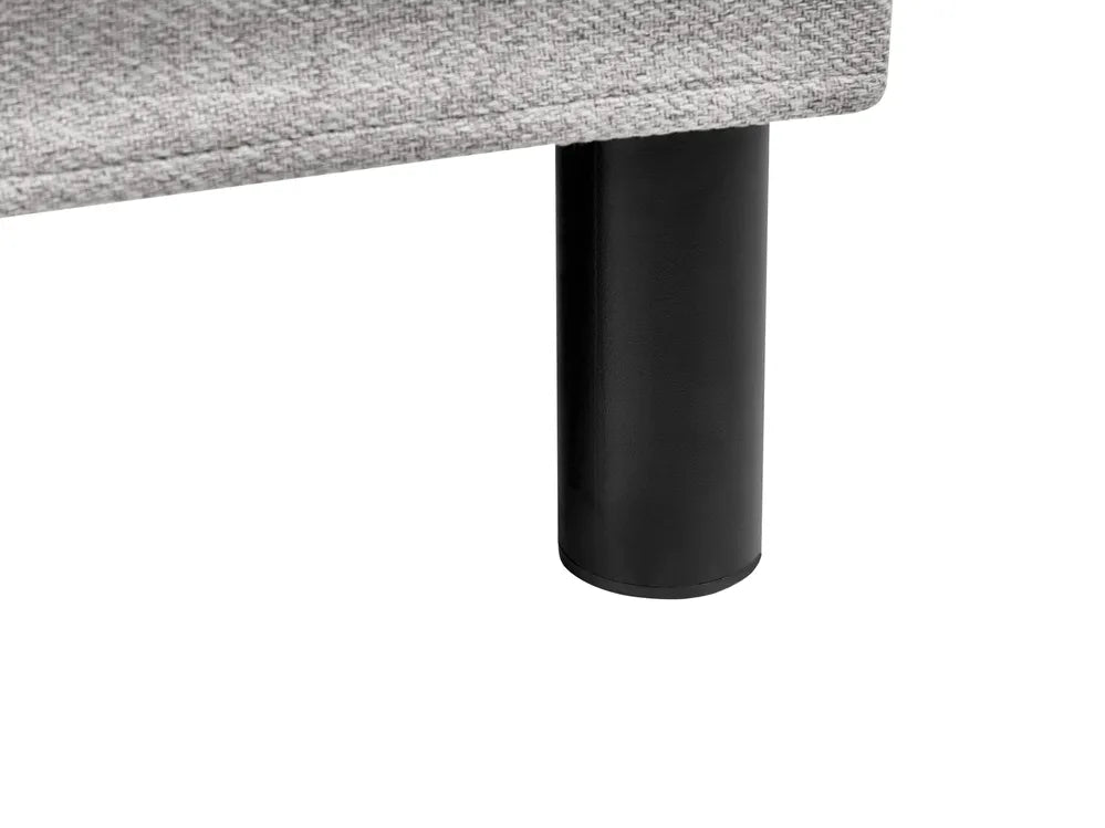 Divan Bed without Headboard Fabric 180 x 200 cm (EU Super King) Light Grey Wauseon