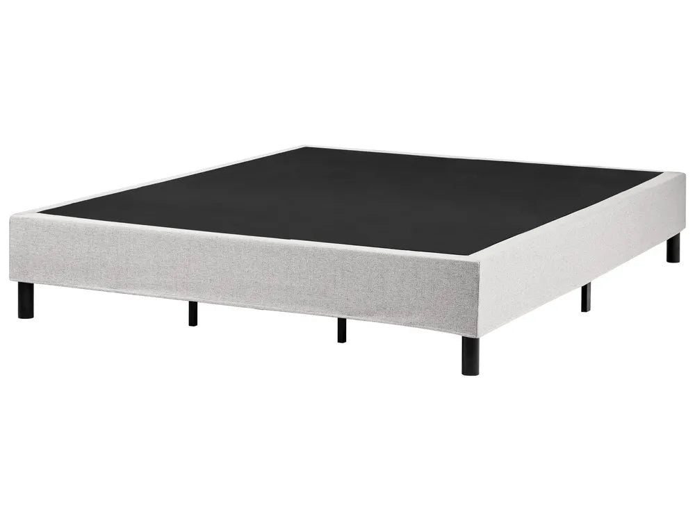 Divan Bed without Headboard Fabric 180 x 200 cm (EU Super King) Light Grey Wauseon