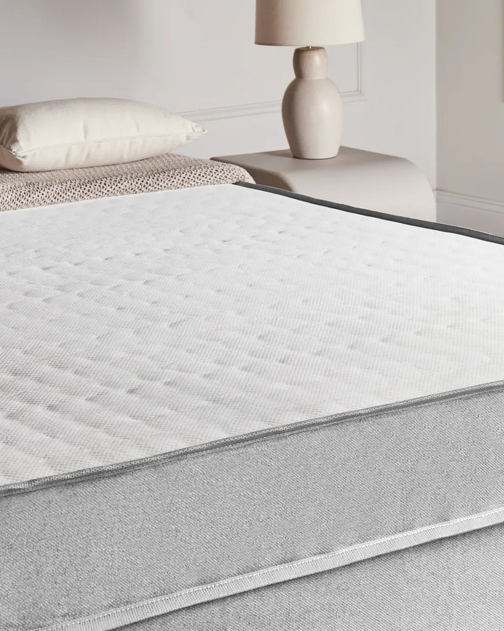 Divan Bed without Headboard Fabric 180 x 200 cm (EU Super King) Light Grey Wauseon