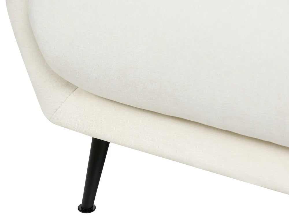 Sofa 2 Seater Chenille White Andeana