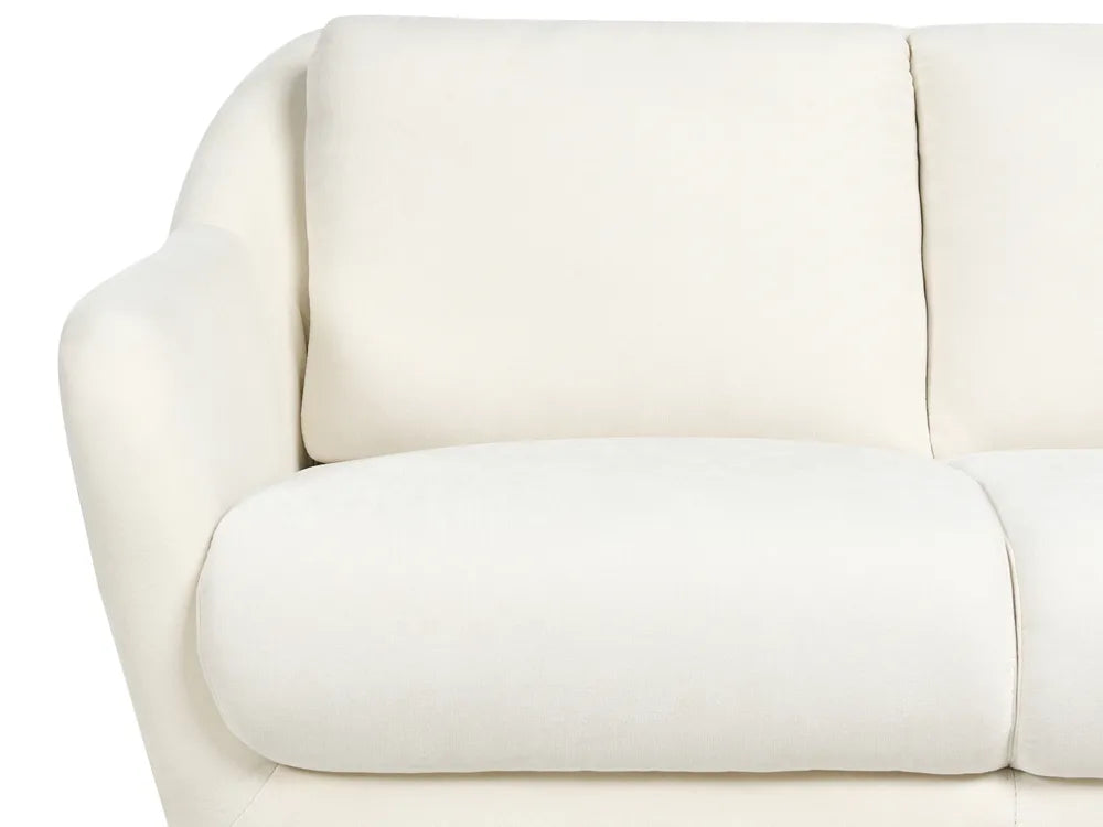 Sofa 2 Seater Chenille White Andeana