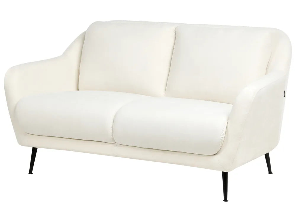 Sofa 2 Seater Chenille White Andeana