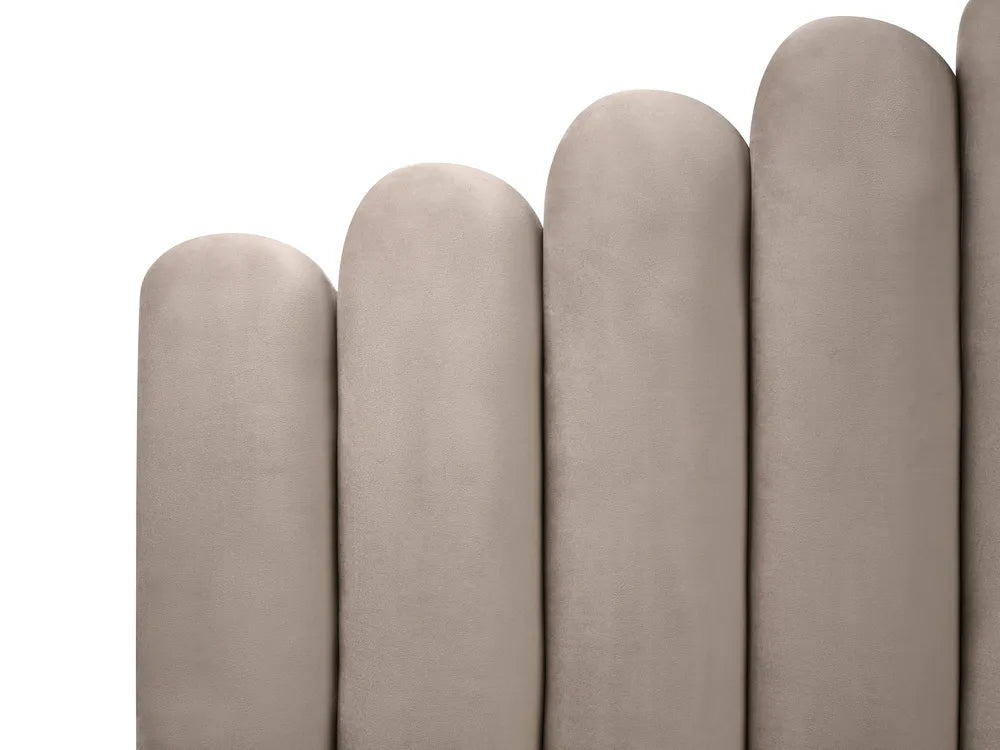 Waterbed Velvet 180 x 200 cm (EU Super King) Taupe Stauton