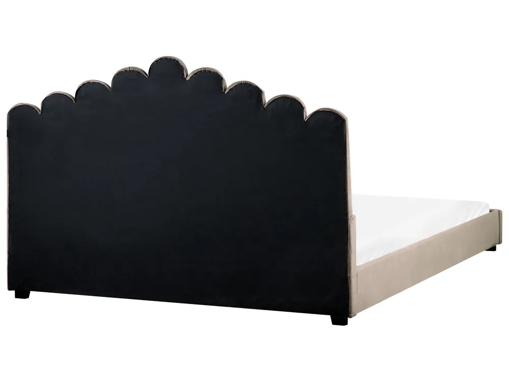 Waterbed Velvet 180 x 200 cm (EU Super King) Taupe Stauton