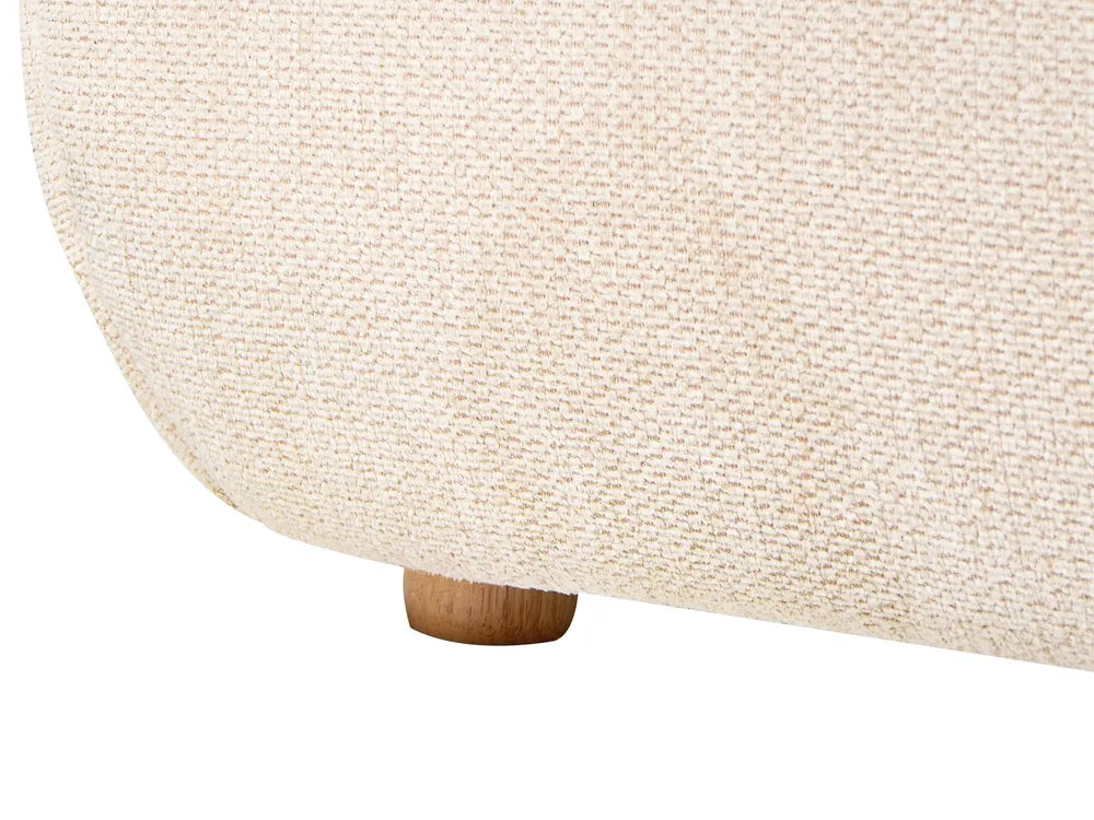 Ottoman Bed Fabric 160 x 200 cm (EU King Size) Light Beige Daizia
