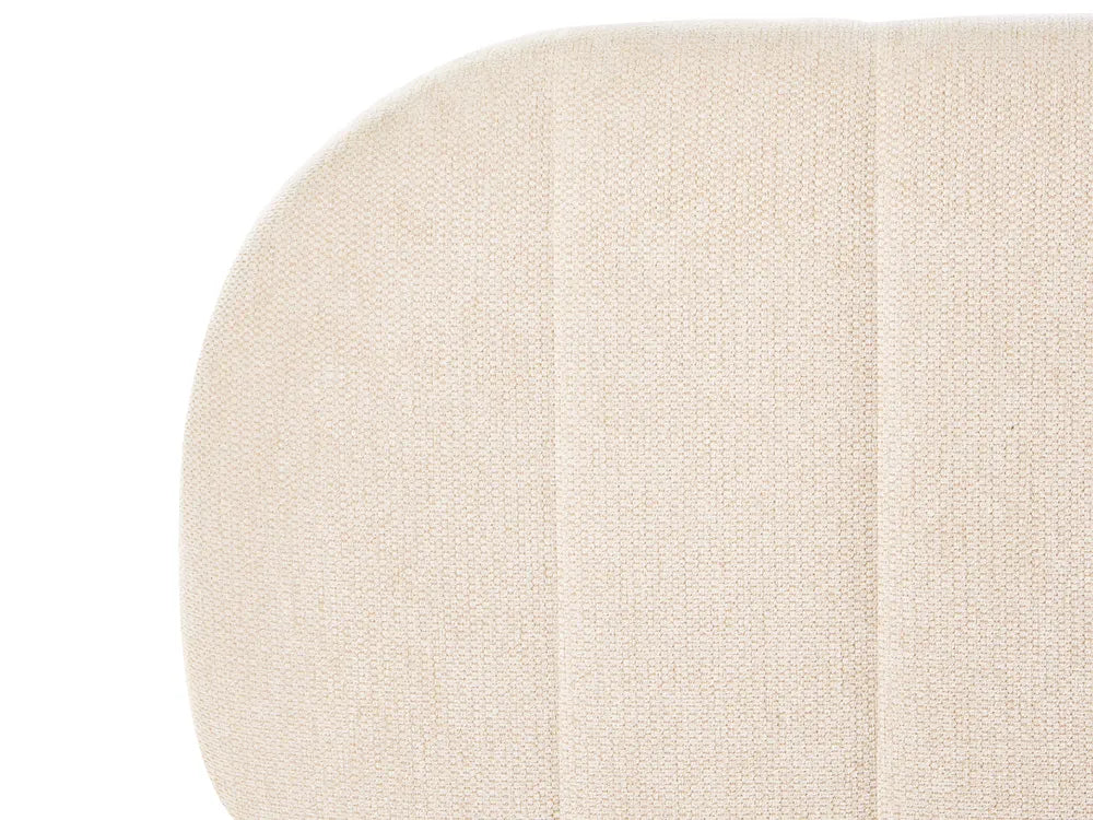 Ottoman Bed Fabric 160 x 200 cm (EU King Size) Light Beige Daizia