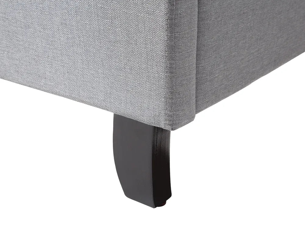 Bed Fabric 180 x 200 cm (EU Super King) Light Grey Litta