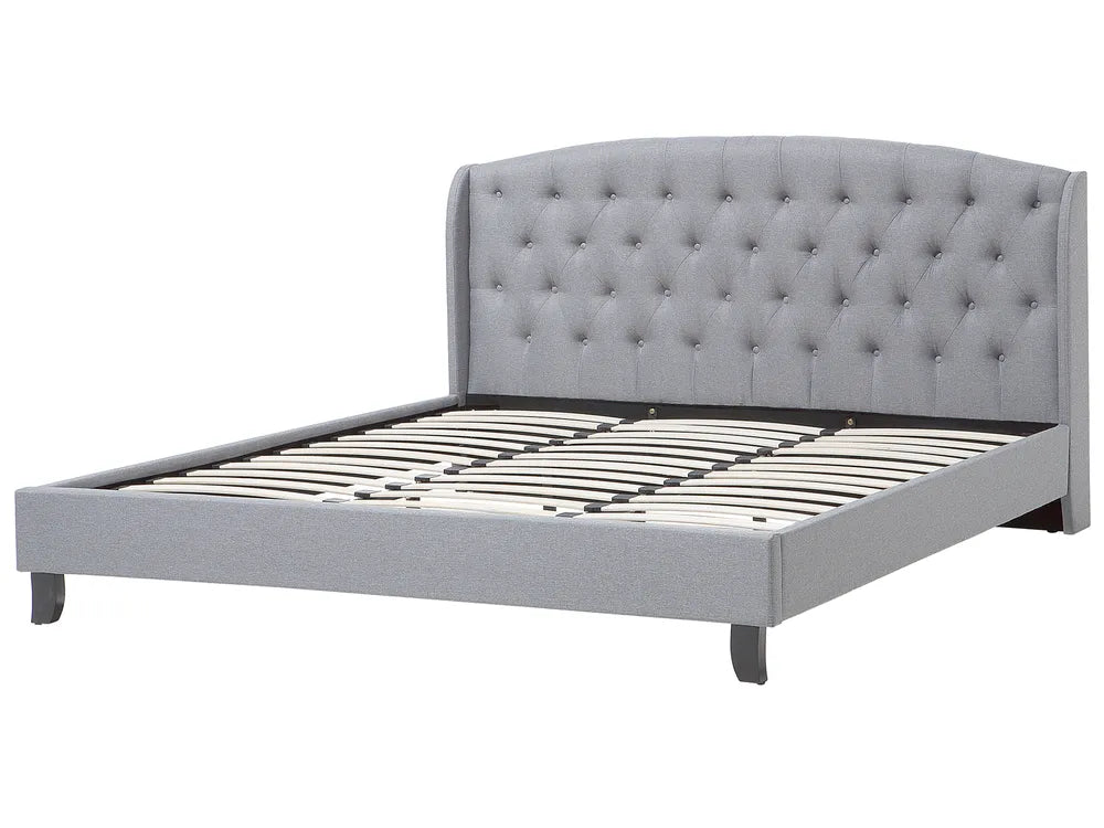Bed Fabric 180 x 200 cm (EU Super King) Light Grey Litta
