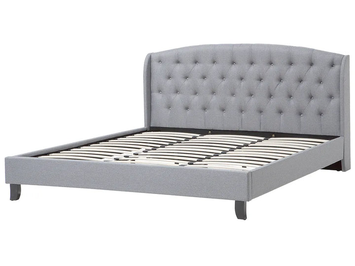 Bed Fabric 180 x 200 cm (EU Super King) Light Grey Litta