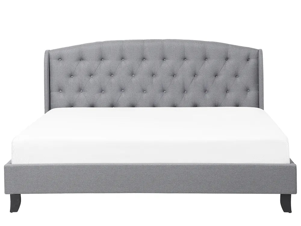 Bed Fabric 180 x 200 cm (EU Super King) Light Grey Litta
