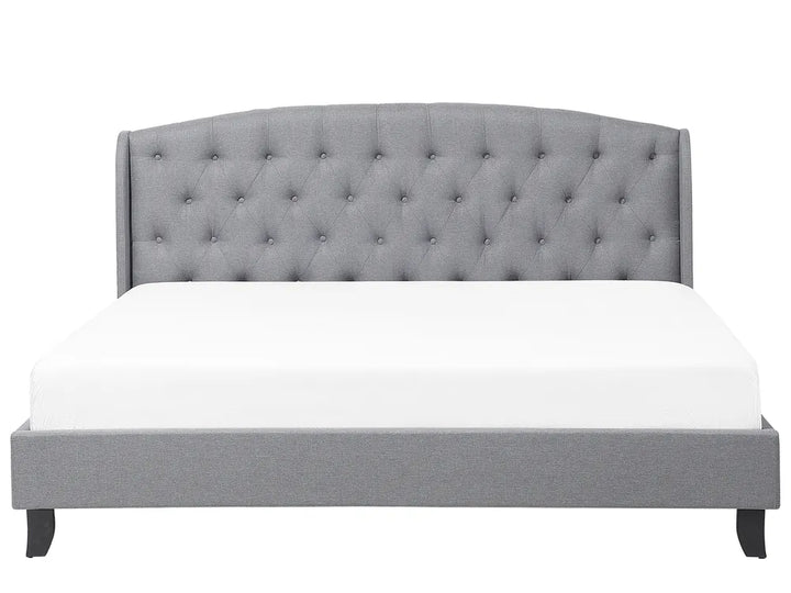 Bed Fabric 180 x 200 cm (EU Super King) Light Grey Litta