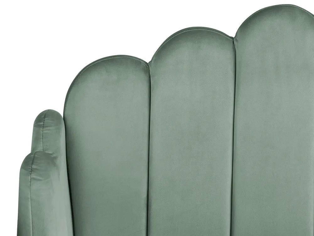 Bed Velvet 180 x 200 cm (EU Super King) Green Tryston