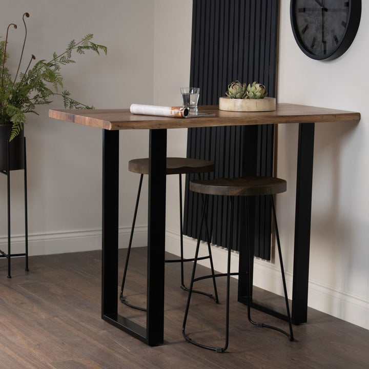 Live Edge Collection Light Acacia Bar Table