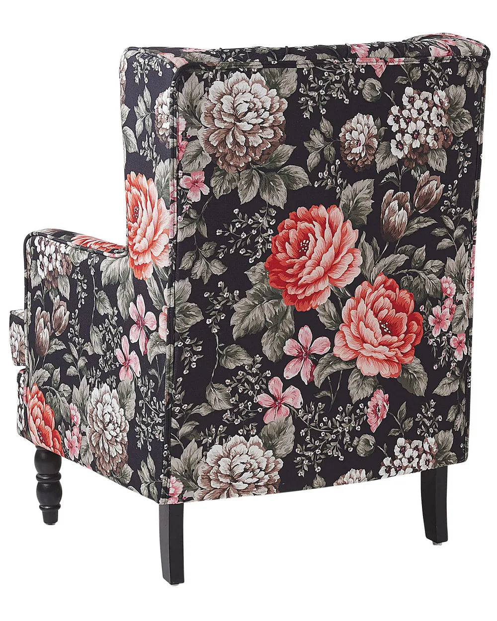 Armchair with Footstool Fabric Multicolour Ricki