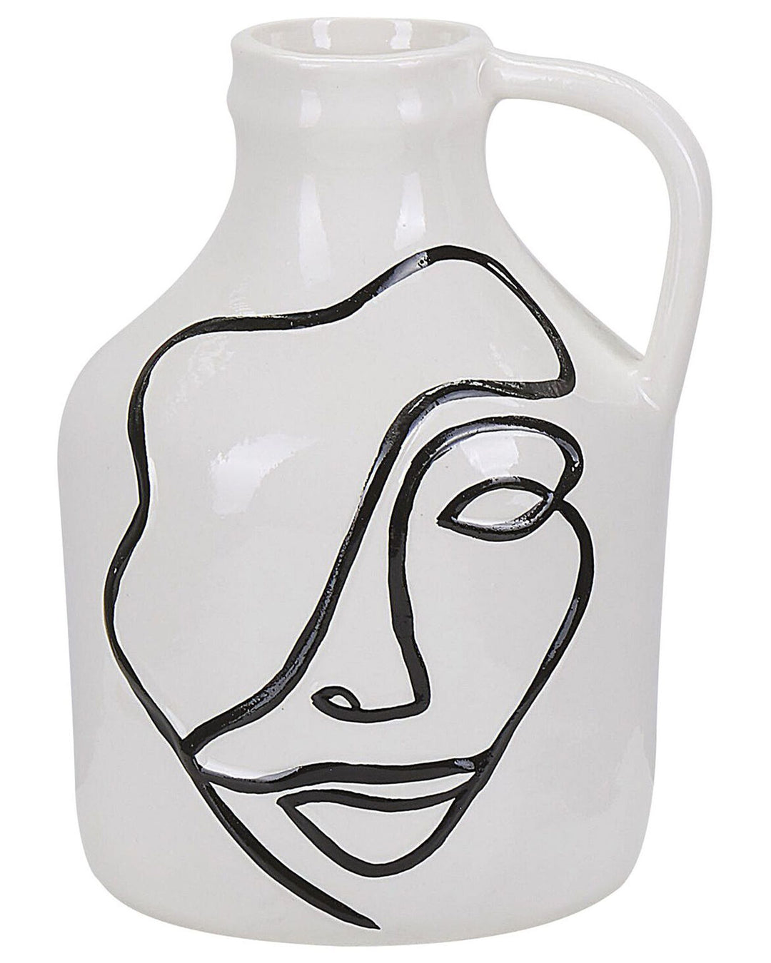 Agrinion Flower Vase Stoneware 19 cm White