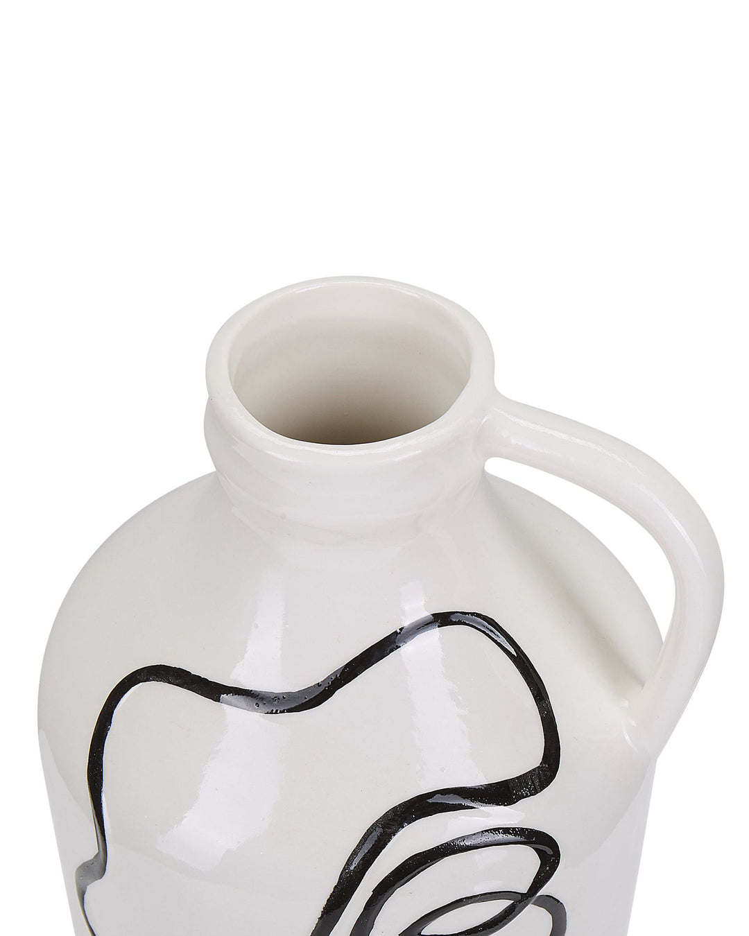 Agrinion Flower Vase Stoneware 19 cm White