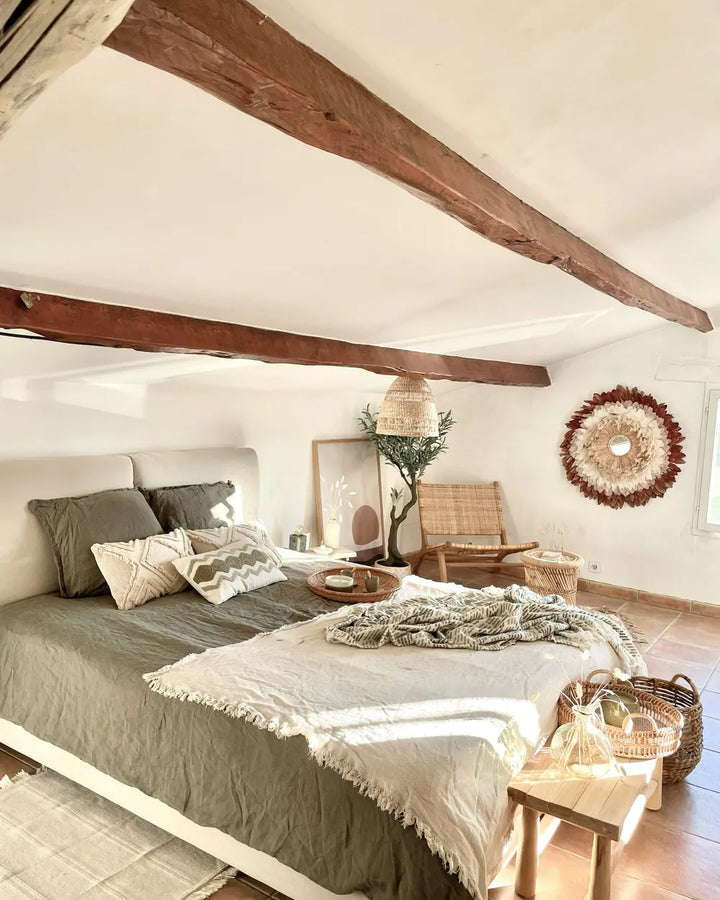 Bed Fabric 180 x 200 cm (EU Super King) Light Beige Aireanna