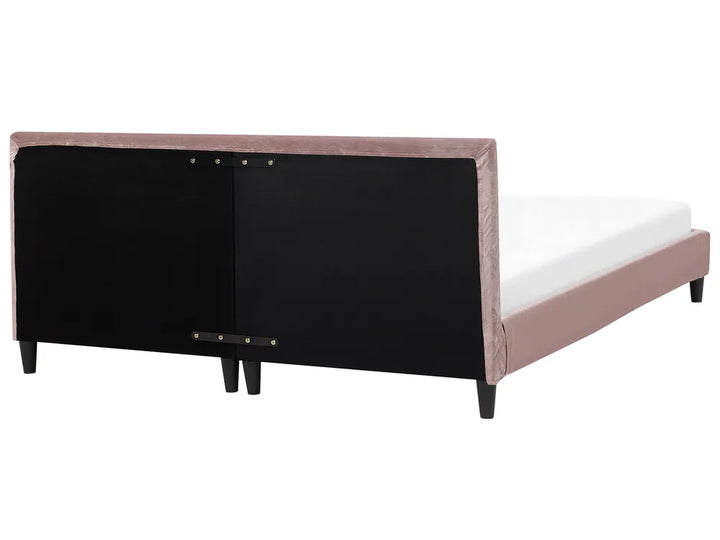 Bed Velvet 180 x 200 cm (EU Super King) Pink Candler