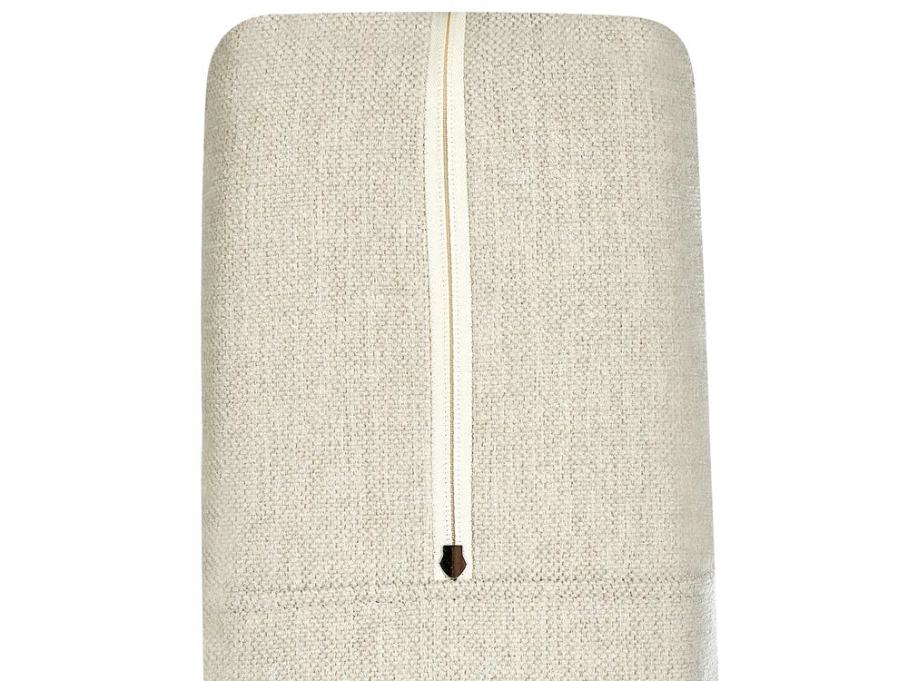 Divan Bed with Storage Fabric 180 x 200 cm (EU Super King) Light Beige Vivian
