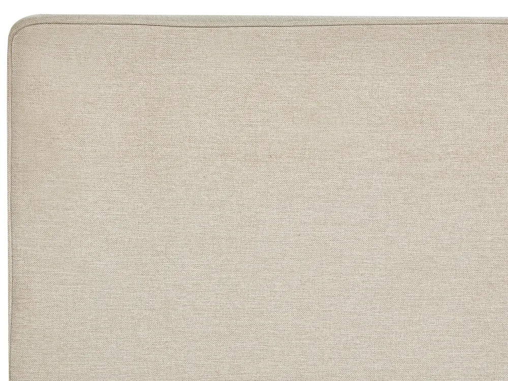 Divan Bed with Storage Fabric 180 x 200 cm (EU Super King) Light Beige Vivian