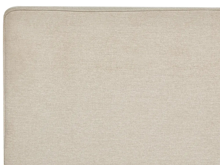 Divan Bed with Storage Fabric 180 x 200 cm (EU Super King) Light Beige Vivian