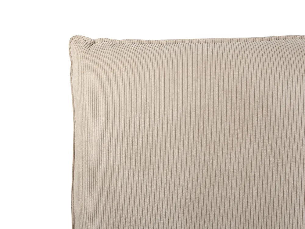 Bed Corduroy 180 x 200 cm (EU Super King) Taupe Jeffory