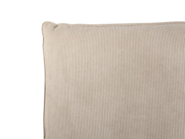 Bed Corduroy 180 x 200 cm (EU Super King) Taupe Jeffory