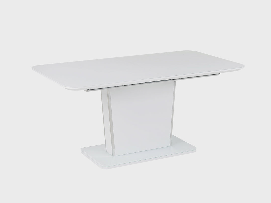 Extending Dining Table 160/200 x 90 cm White Sunds