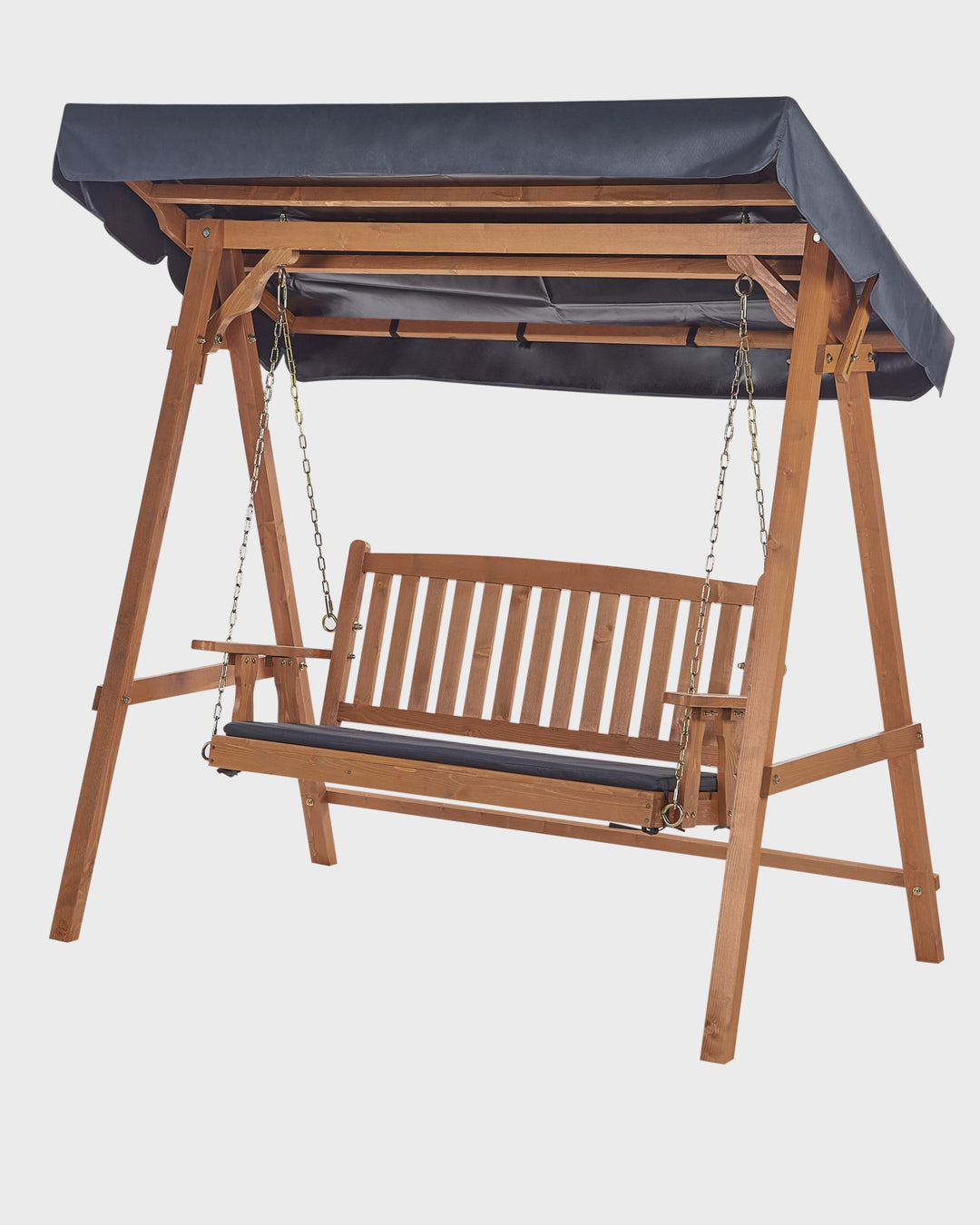 Fibbialla Patio Swing Spruce Wood Brown