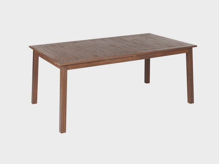Cesana Extending Garden Dining Table 180/240 cm 100 cm Acacia Wood Dark Brown