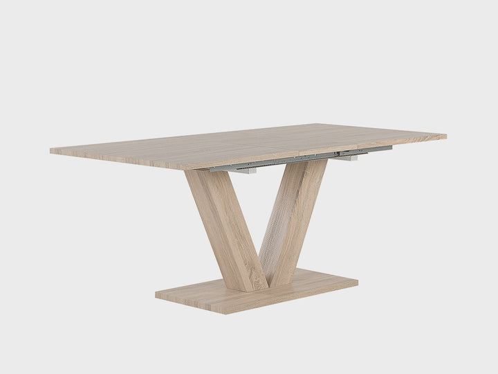 Extending Dining Table 140-180 x 90 cm Light Wood Lixa