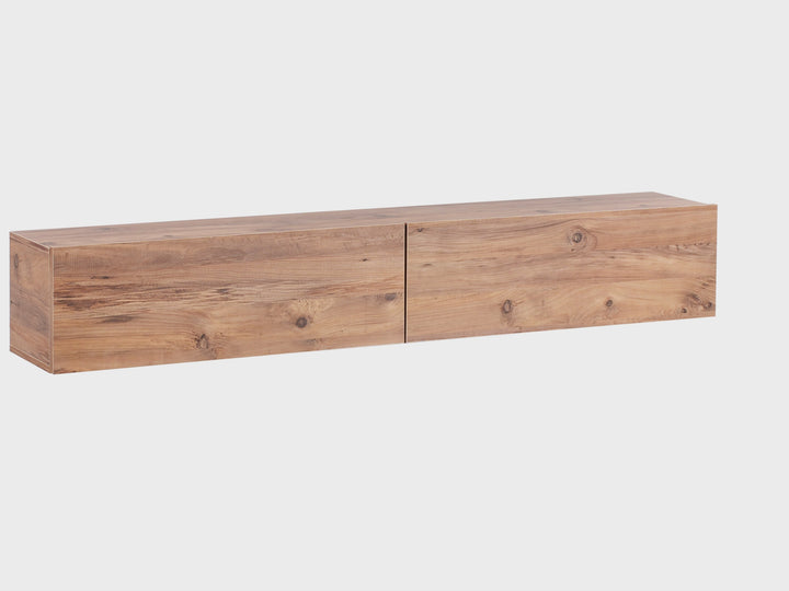 Wall Mounted TV Stand Brown Antoni