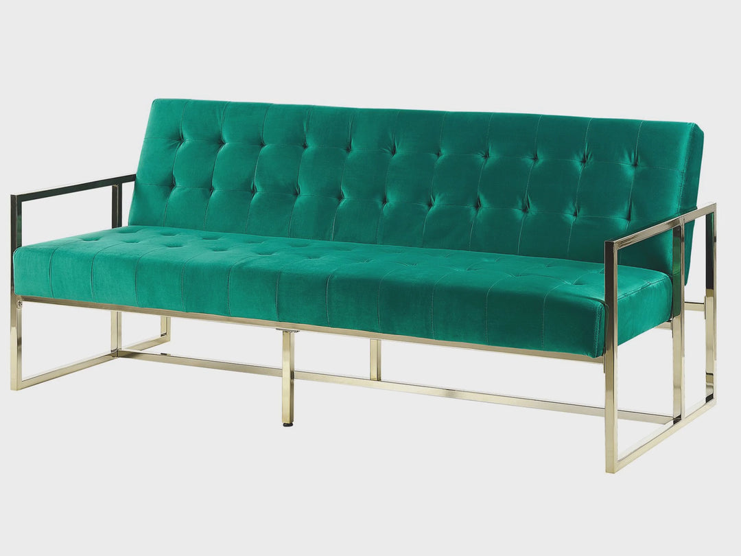 Marstal 3 Seater Sofa Emerald Green Velvet