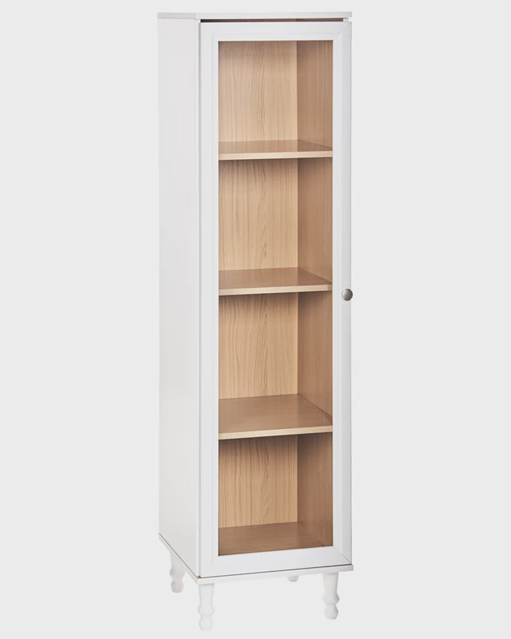 Glass Display Cabinet 40 cm White Bayline