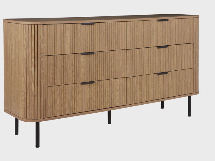 6 Drawer Chest Brown Bravura | Retro Style