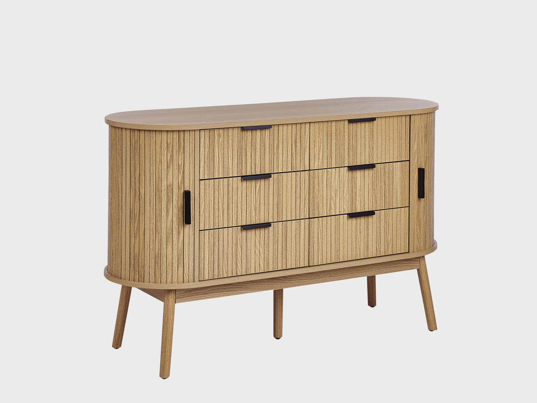 6 Drawer Chest Brown Ludlow