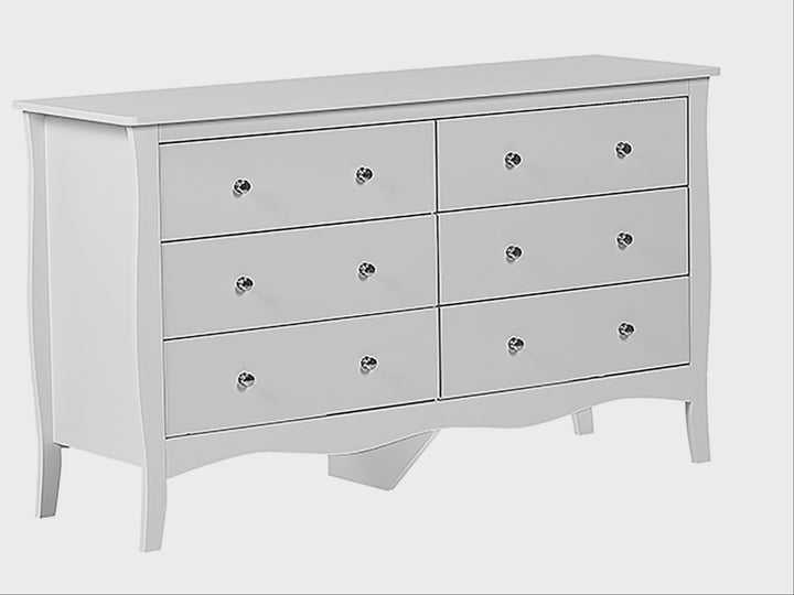 6 Drawer Chest White Latitude Run | Traditional Design