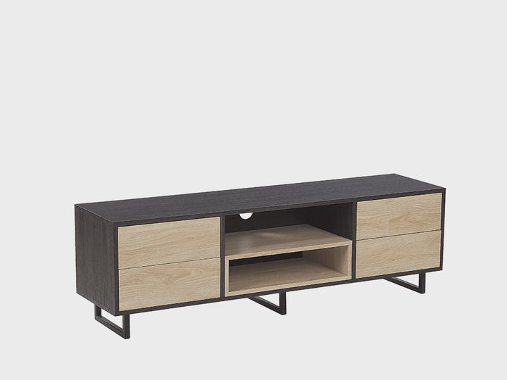 TV Stand Brown/ Black Bulhary