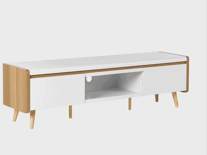 TV Stand White Carmavy