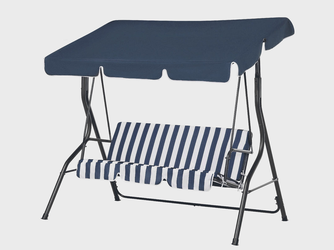 Chaplin Patio Swing Metal Dark Blue