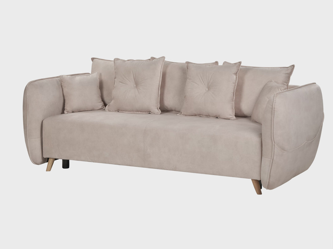 Vallanes Sofa Bed Cream Velvet