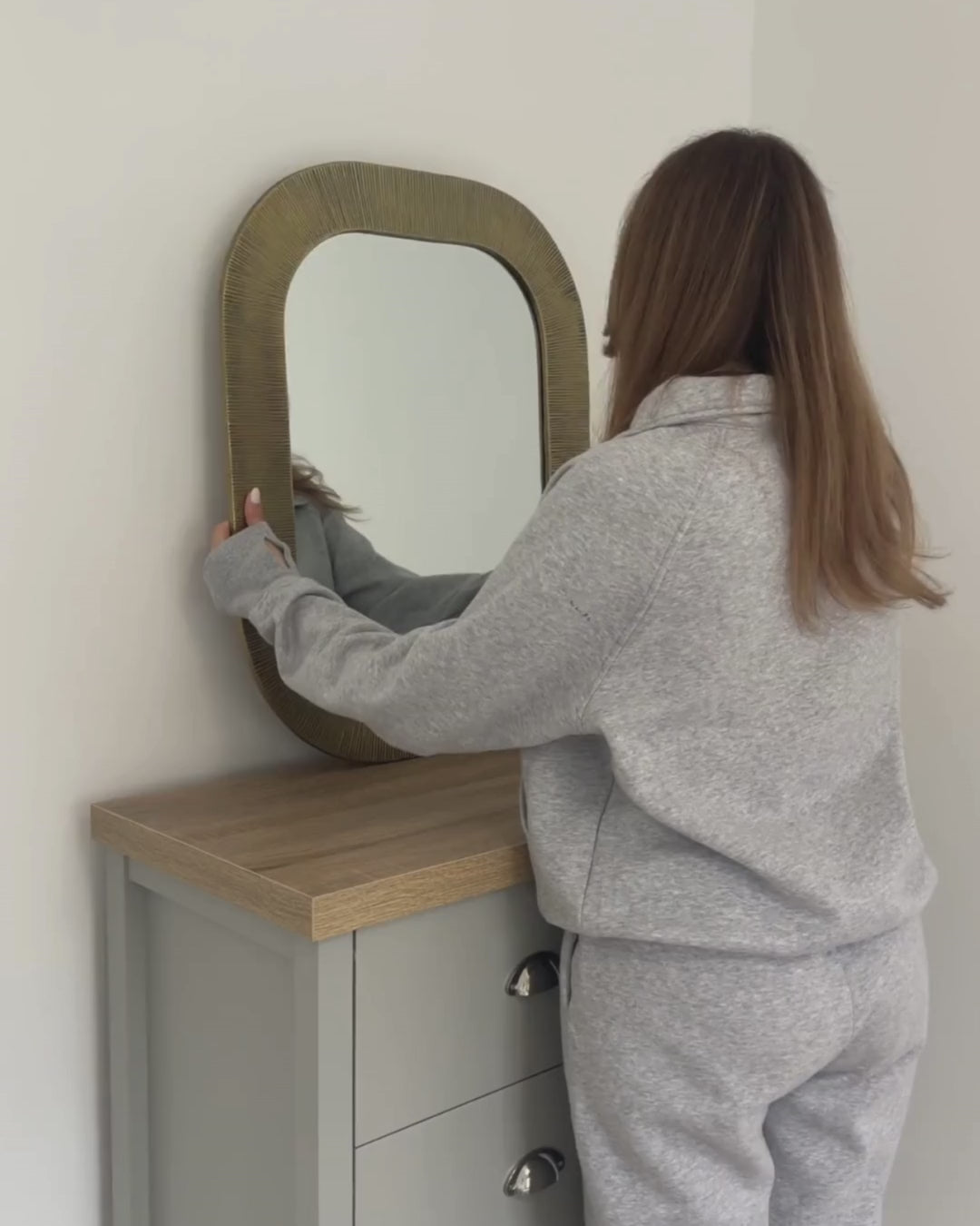 Wall Mirror Sankosz Metal Gold