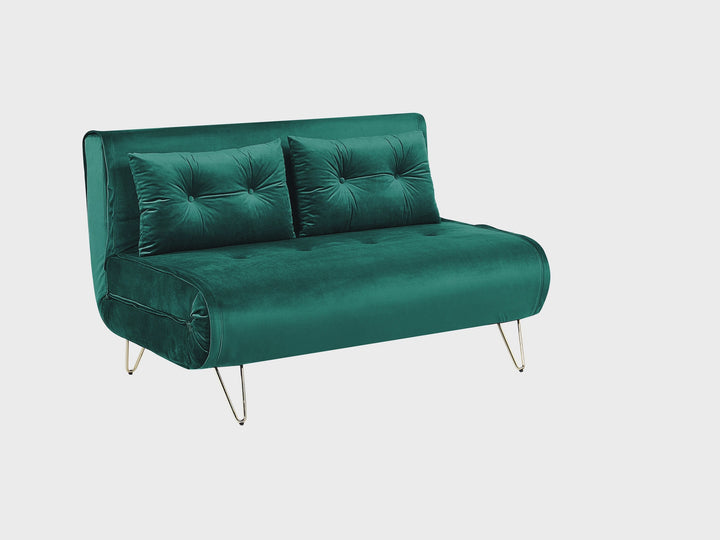 Vestfold 2 Seater Sofa Dark Green Velvet