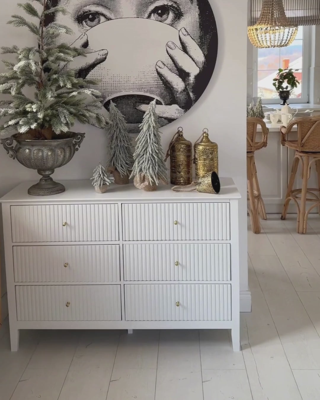 6 Drawer Chest White Bravura | Elegant Design