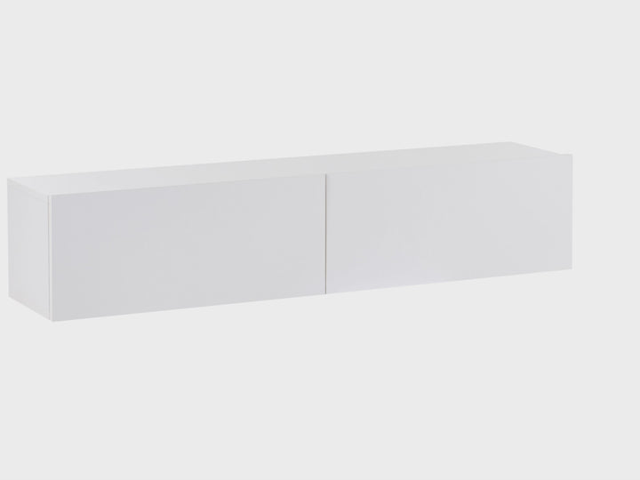 Wall Mounted TV Stand White Antoni