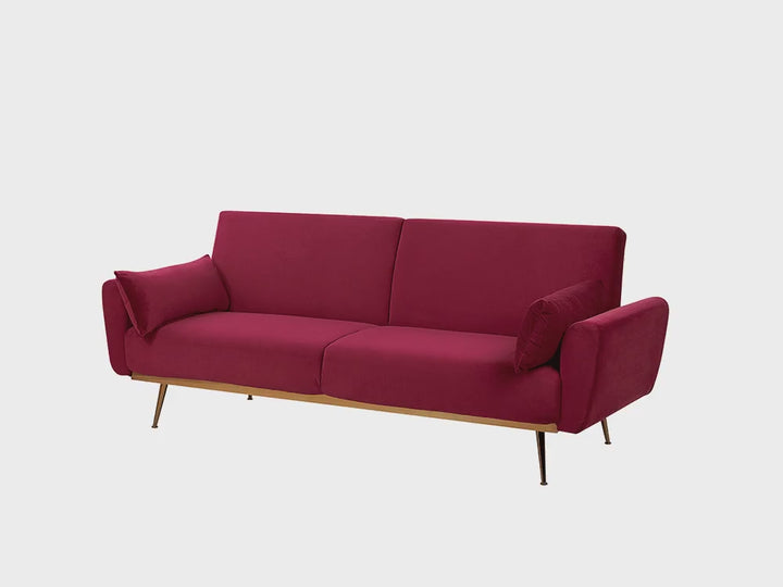 Eina 3 Seater Sofa Burgundy Velvet